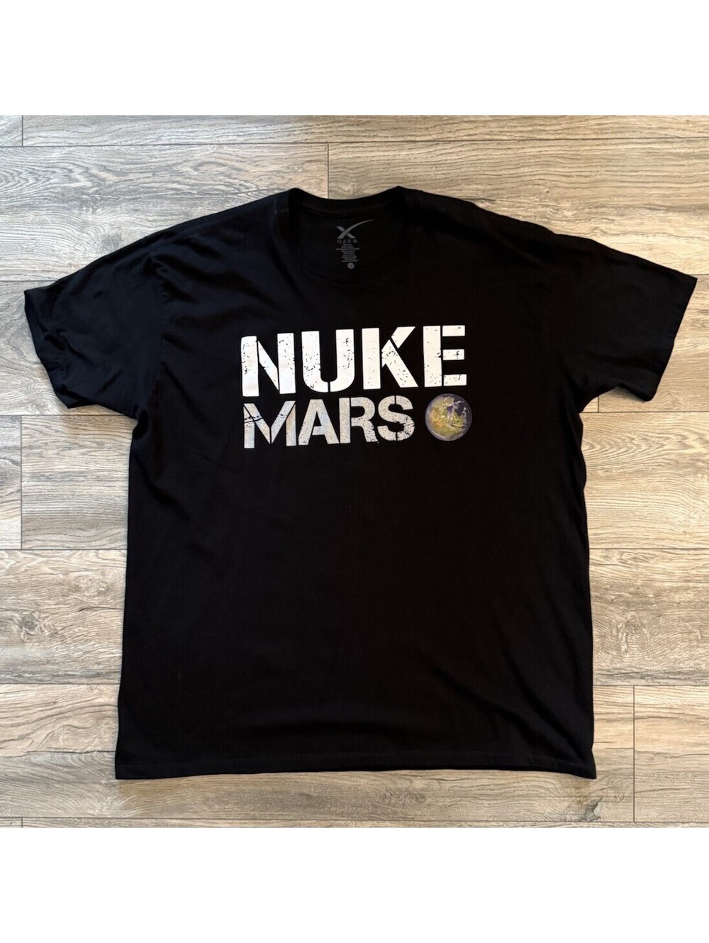Authentic SpaceX Nuke Mars Graphic Tee T-Shirt Elon Musk Men's Sz 2XL Black